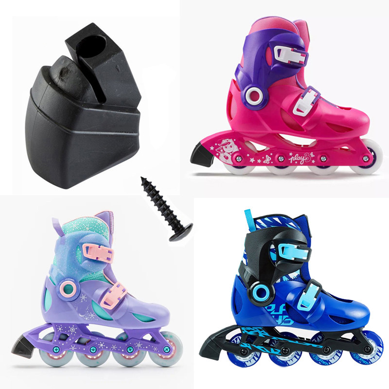 儿童轮滑鞋刹车器配件软胶刹车块