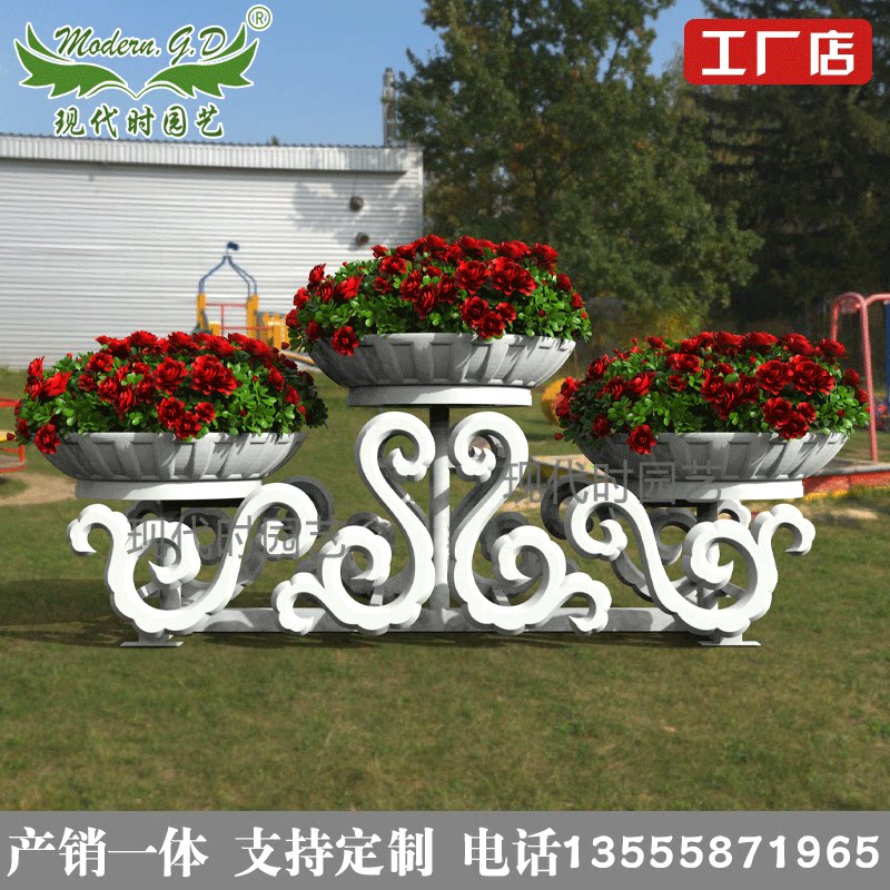 景观马路多层高低组合市政道路装饰花架云林景观小品装饰快速组装