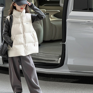 果儿kids韩系女童马甲儿童女孩外穿洋气冬加厚女大童马夹2025新款