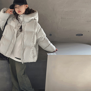 儿童高充绒量女童羽绒服冬装90白鸭绒2025新款洋气加厚保暖面包服
