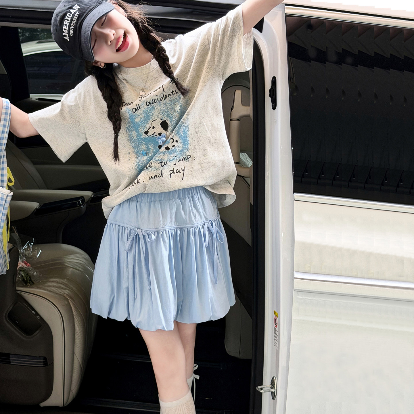 果儿kids韩系女童短袖套装儿童半身裙T恤2026新款女孩夏季两件套