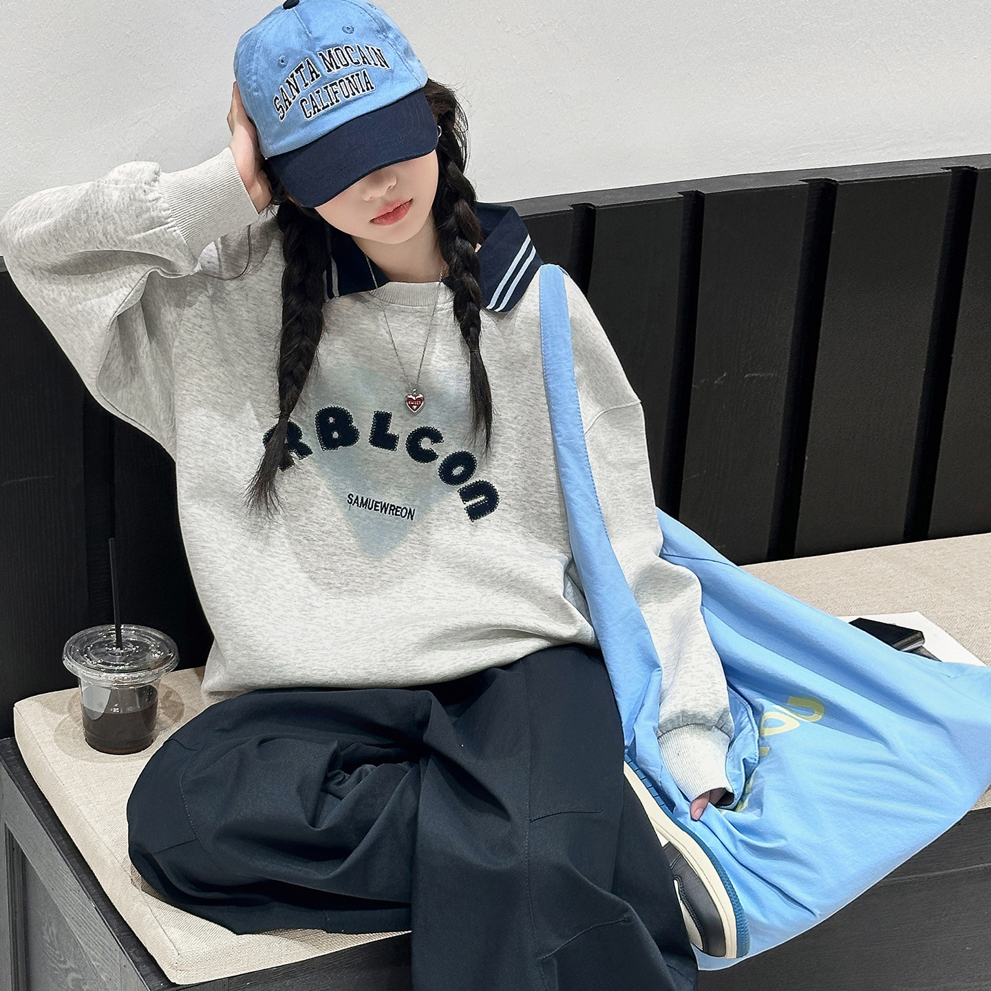 polo领女童卫衣2026春秋新款儿童春装上衣大童女孩时髦打底衫洋气