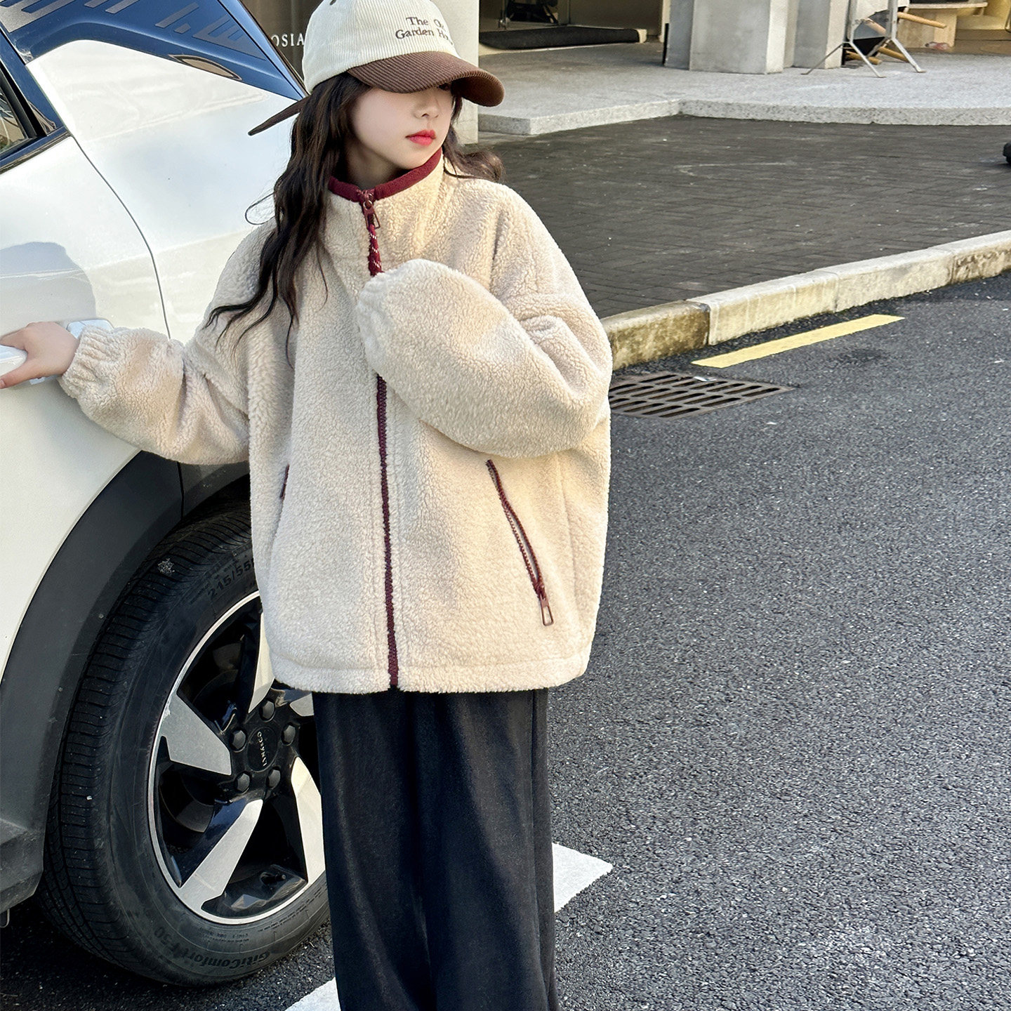 女童毛毛衣外套秋冬款2026新款