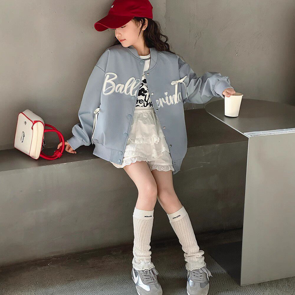 童装女童春装外套2026新款儿童洋气时髦夹克衫韩大童女孩春秋上衣