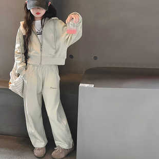 韩国童装女童春装套装儿童运动两件套2026新款春秋女大童时髦衣服