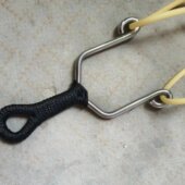 八零九零后玩具大弓门纯手工冷弯弹弓6毫米不锈钢304传统直板怀旧