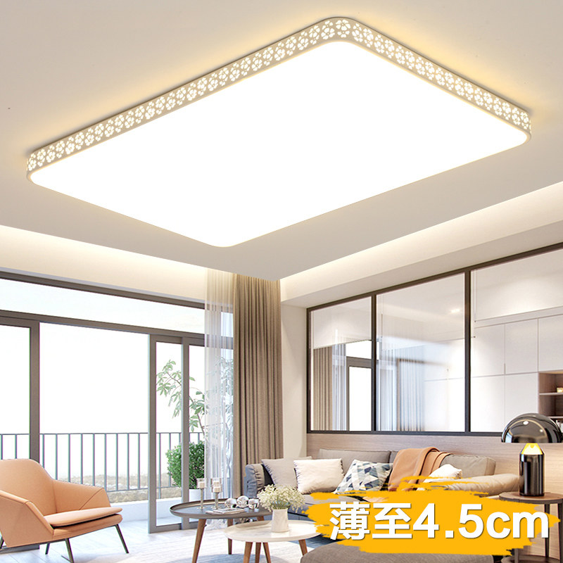 110V  超薄吸顶灯创意个性卧室温馨长方形客厅灯具