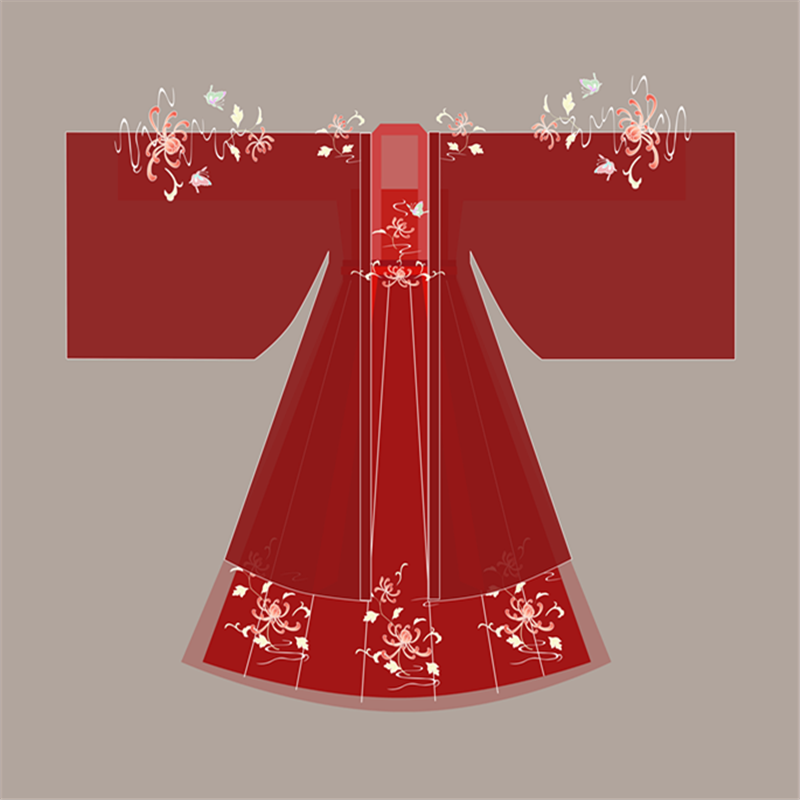 夙槿汐原创红昭愿汉服女对襟齐腰襦裙重工刺绣6米大摆传统中国风