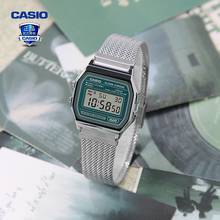 卡西欧手表男官方正品复古摩登简约小方块石英表AQ-230EM/A158WEM