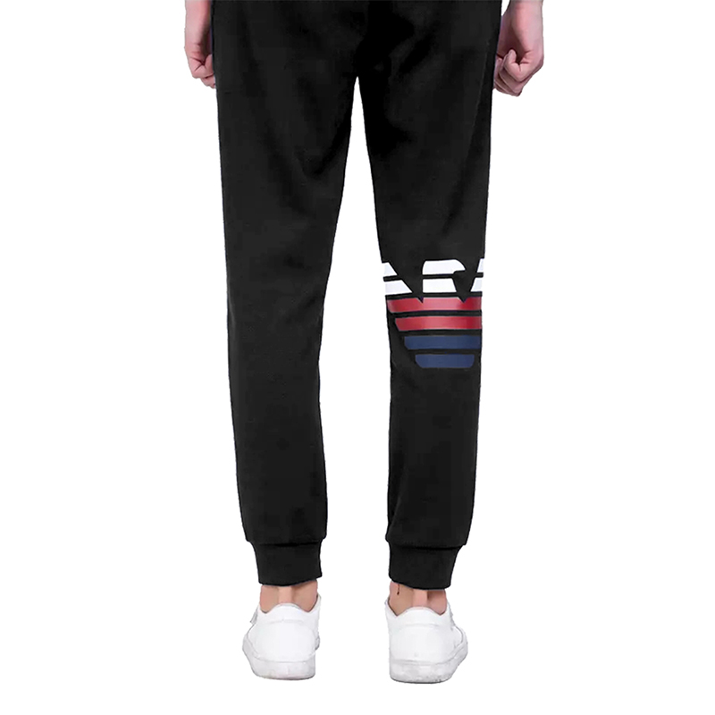 EMPORIO ARMANI阿玛尼彩鹰裤子秋冬男士休闲运动裤束脚卫裤男裤