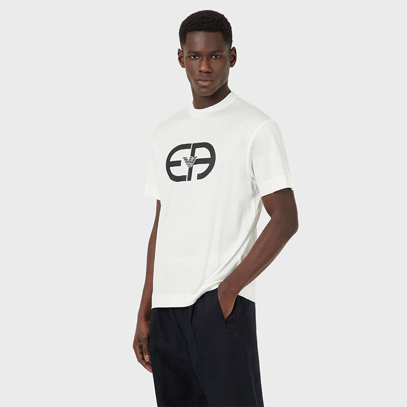 EMPORIO ARMANI 阿玛尼休闲短袖男士夏季胶囊圆ea体恤T恤潮牌男装