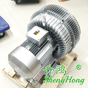 升鸿7.5KW高压鼓风机EHS 6475双级风机铝合金漩涡气泵曝气输送