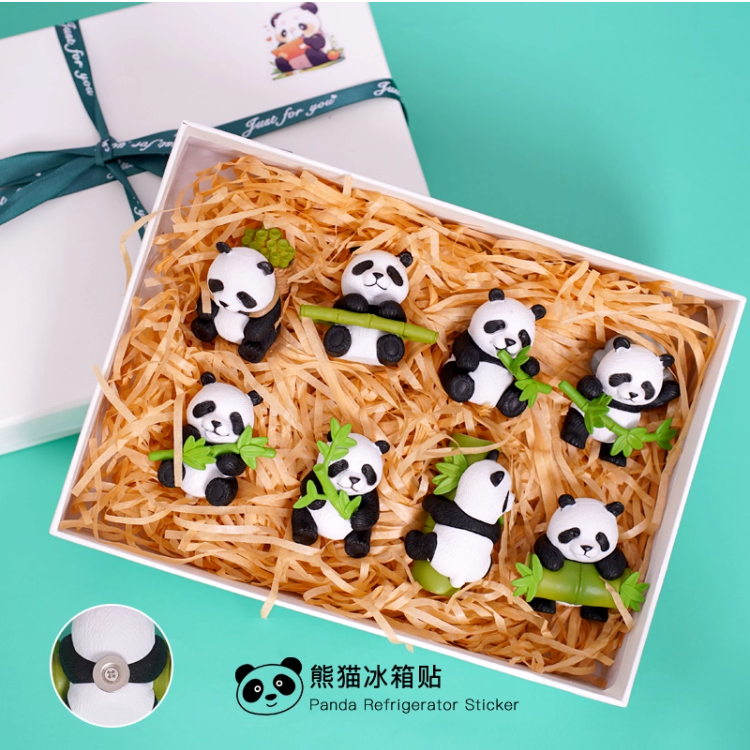 生日礼物女生闺蜜伴手礼送外国人老外客户实用圣诞节熊猫冰箱贴的