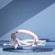 Розовые белые плавательные очки [цельные затычки для ушей] - Детский стиль