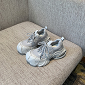 TFM 2026春季 新款 休闲风厚底老爹鞋 女增高系带网面透气运动鞋