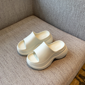 外穿百搭增高小个子防滑一字凉拖 女夏天2025新款 TFM 厚底拖鞋