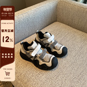 女厚底丑萌复古休闲运动鞋 魔术贴真皮老爹鞋 TFM 秋冬专属色系