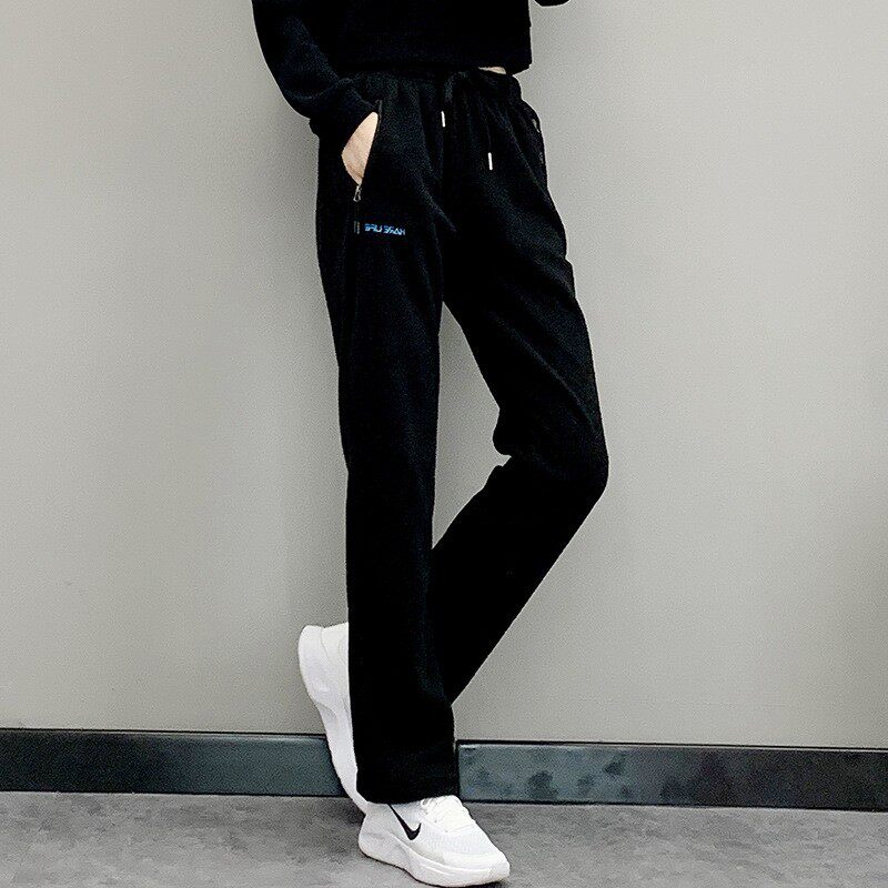 保暖休闲抓绒裤秋冬女