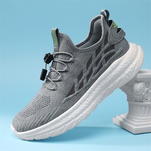 妈妈透气中老年运动男女走步鞋软底薄款爆米花底网面鞋超轻健步鞋
