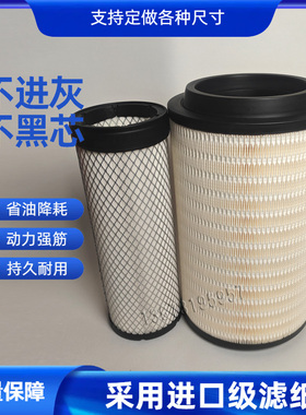 K2437适用解放J6G 260 280马力空气滤芯J6V350马力空气滤清器空滤