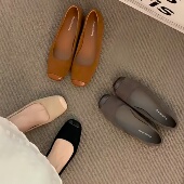 温柔小香风晚晚奶奶鞋 平底法式 春秋2026年新款 夏季 气质单鞋 仙女鞋