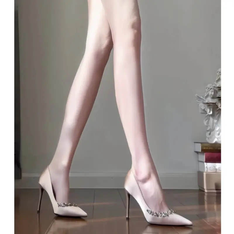 meichen/美晨2025年新款春夏高跟鞋尖头御姐性感细跟法式绝美单鞋,女鞋,浅口单鞋,淘宝优惠券,粉丝福利购,淘宝优惠卷