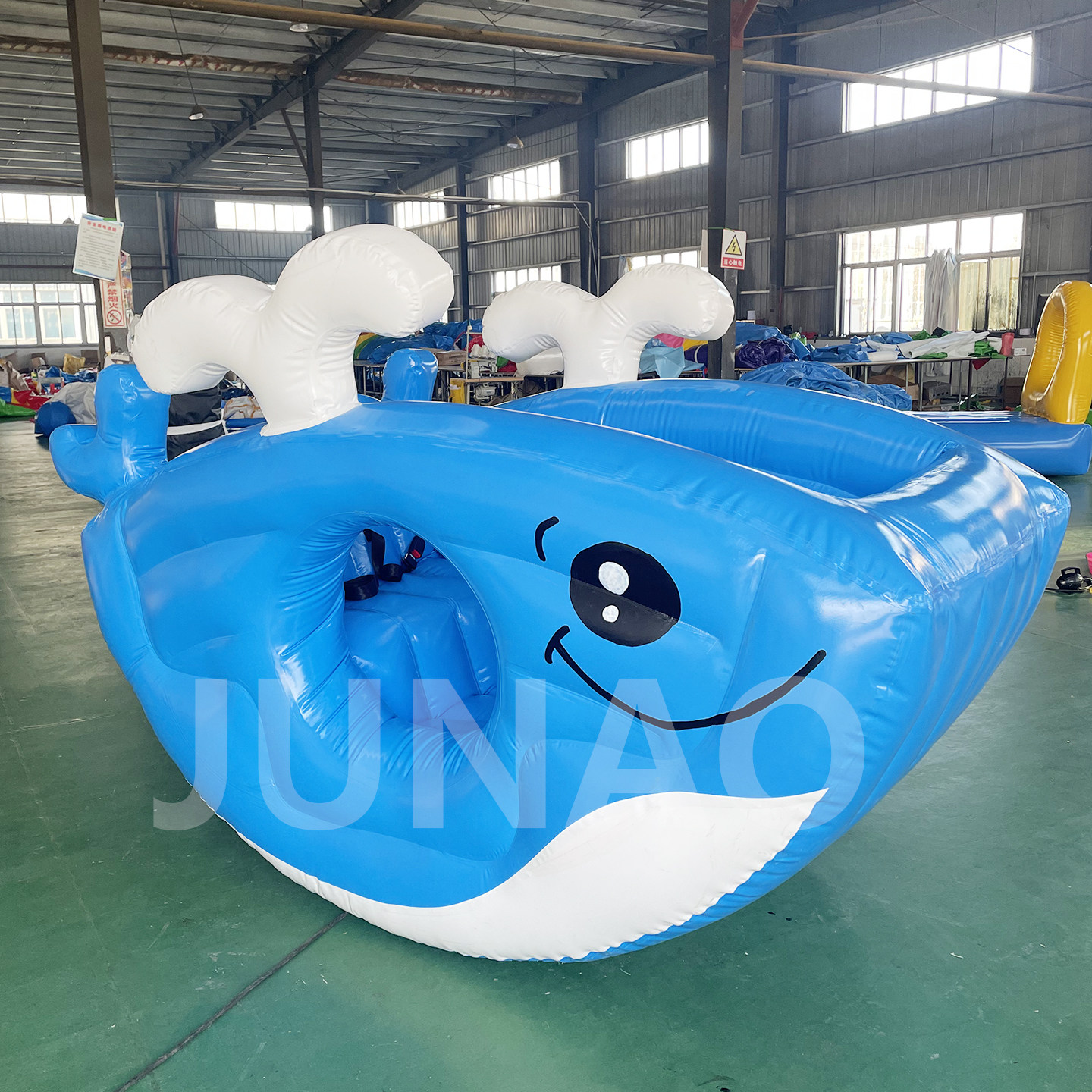 儿童乐园鲸鱼摇摇船加厚跷跷板