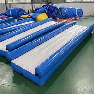 充气放生气垫滑道养鱼传输通道水上滑道大型户外鱼类水池厂家直销
