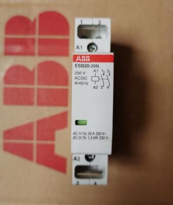 原装ABB建筑型接触器 ESB20-20N-06 230VAC/DC询价