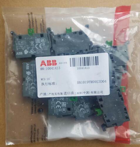 原装ABB按钮指示装置常开触点 MCB-10询价