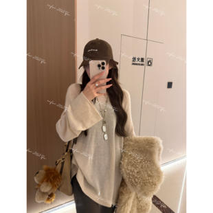 EN ENING | 山羊绒+细羊毛+莱赛尔垂感针织羊毛衫EN9883
