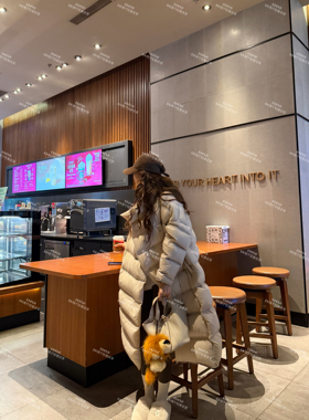 ENFUR | 冰岛大鹅 三星白鹅绒轻软立领长款鹅绒外套GG77515