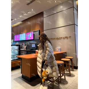 ENFUR | 冰岛大鹅 三星白鹅绒轻软立领长款鹅绒外套GG77515