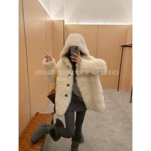 ENFUR | 云上雪岛 连帽款托斯卡纳皮毛一体皮草外套 GG78168