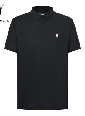 POLOWALK男装夏季新品男简约时尚百搭舒适短袖POLO衫AM1W52201531