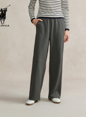 POLOWALK女式针织裤2025秋冬新品女裤垂坠感休闲长裤AY2W53700101