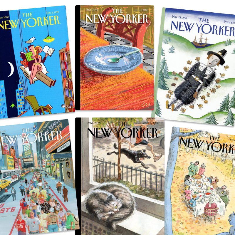 纽约客杂志New Yorker系列海报装饰画艺术小清新复古文艺卧室墙画