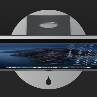 促一体机电脑显示器支架旋转底座通用桌面液晶屏托架铝合金圆转盘