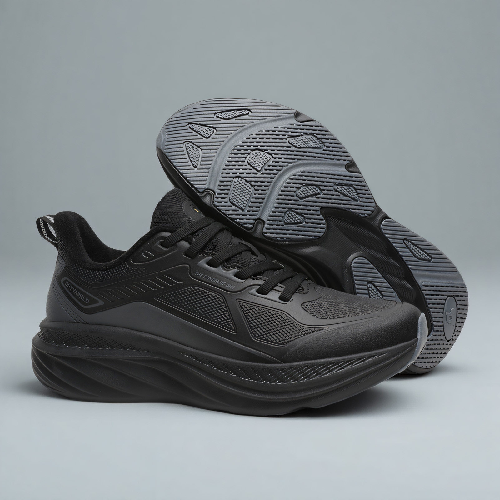 轻奢外贸男女款加绒保暖跑步鞋冬季防泼水软底防滑运动鞋加厚棉鞋