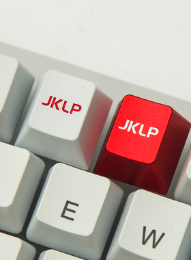 JKLP个性金属机械键盘锌铝合金CNC原厂高度esc键帽白色红色增补
