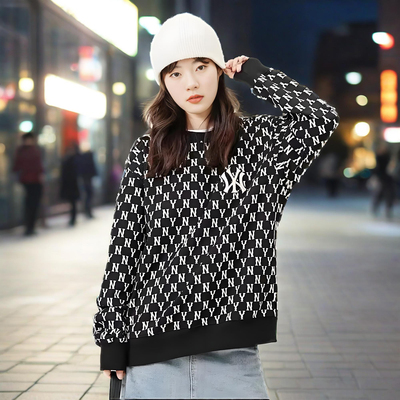 刺绣卫衣男秋季韩版宽松圆领T恤