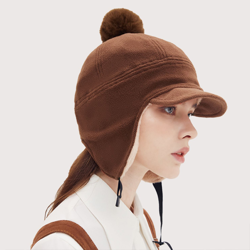 显脸小女秋冬百搭可爱复古帽子