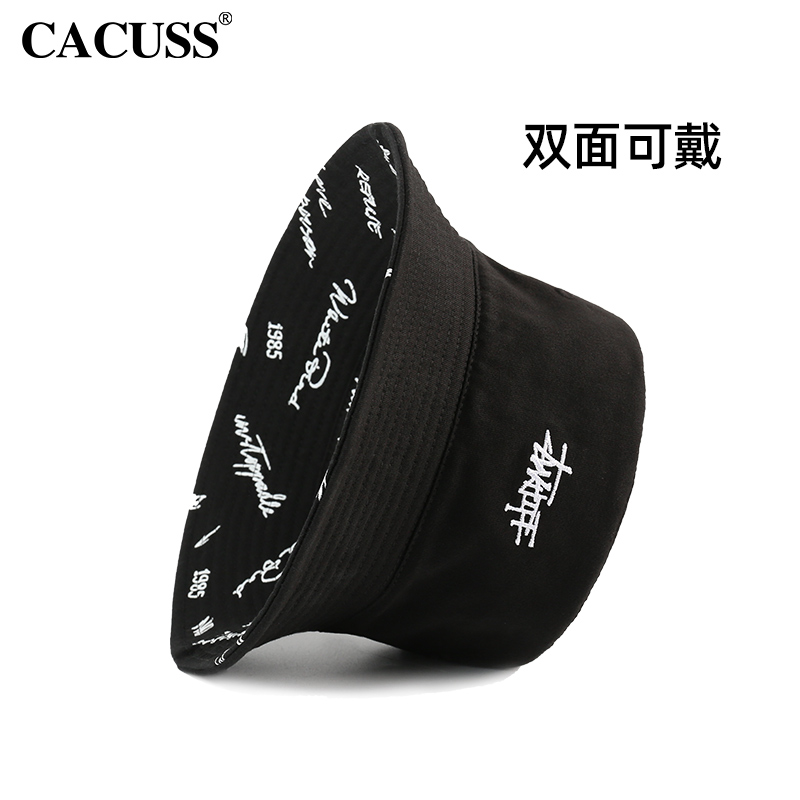 cacuss渔夫帽女双面戴遮阳帽子男