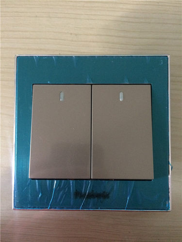 10A250V双开单控面板 86型墙体墙面暗装嵌入式面板