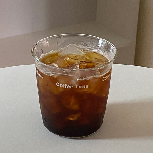 极简字母coffee time咖啡杯ins简约英文高硼硅玻璃杯耐高温水杯子