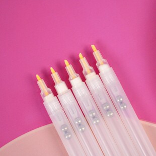 丙烯马克笔空笔管自加墨油漆笔咕卡彩笔双头绘画笔液体粉笔空笔杆