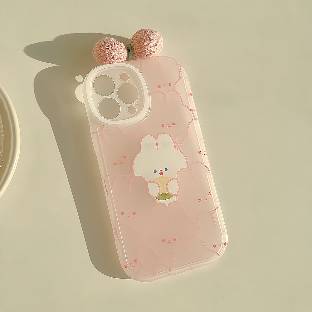可爱蝴蝶结苹果15手机壳全包软壳