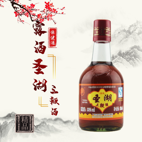 38度圣湖三鞭酒动植物250ml国产