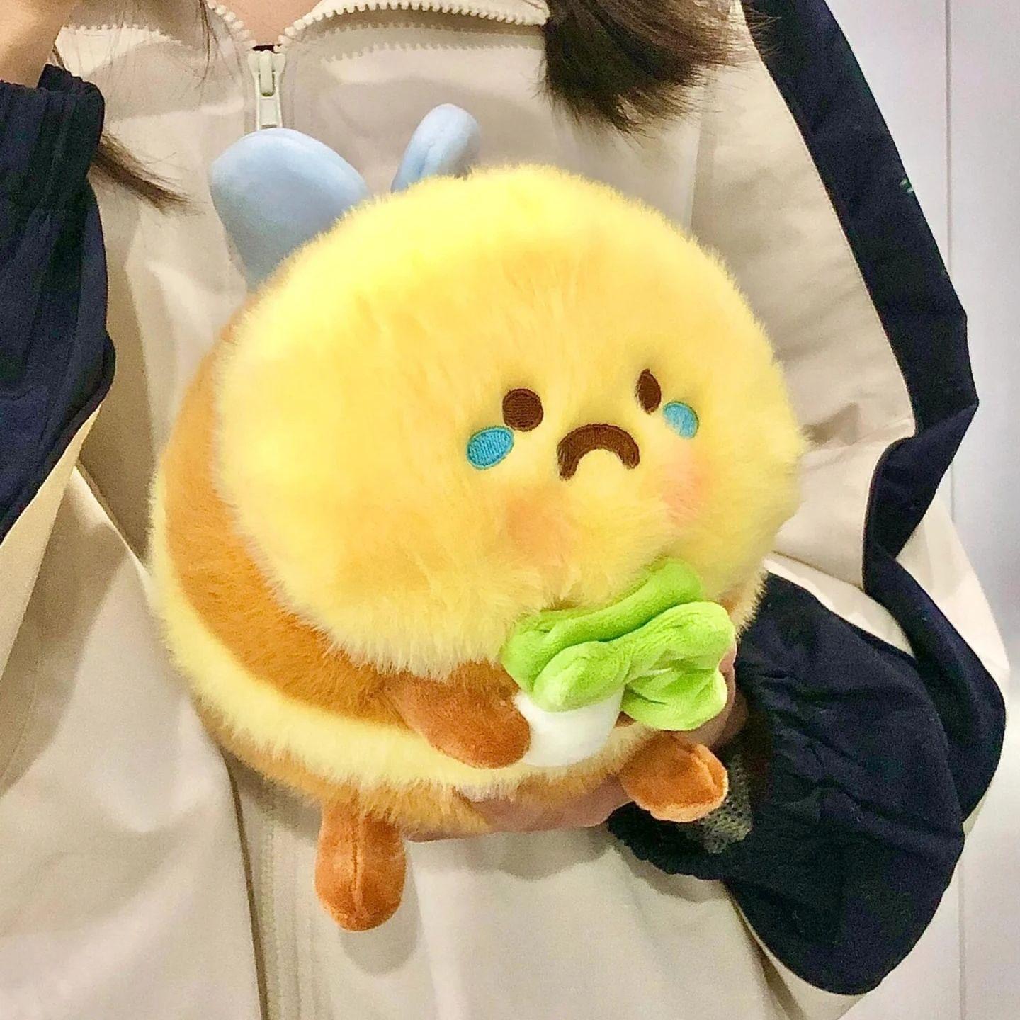 新款菜Bee蜜蜂玩偶创意毛绒玩具可爱丑萌学生节日礼物娃娃公仔