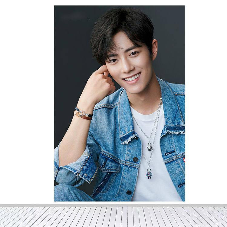 男明星海报制作肖战帅气写真周边海报房间卧室床头背景墙贴画墙2